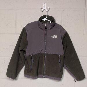 The North Face Kids Two-Tone Denali Fleece Zip Up Jacket Size Small, EUC